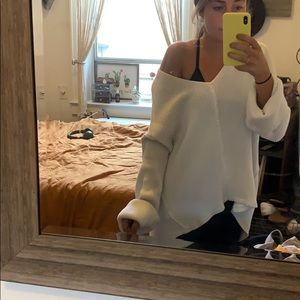 Free People White Sweater